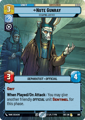 Nute Gunray, Escaping Justice - Hyperspace