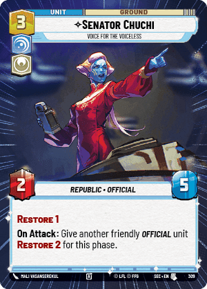 Senator Chuchi, Voice for the Voiceless - Hyperspace