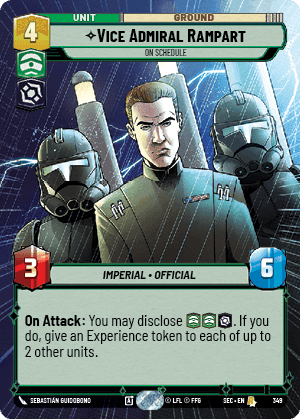 Vice Admiral Rampart, On Schedule - Hyperspace