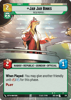 Jar Jar Binks, Mesa Propose… - Hyperspace