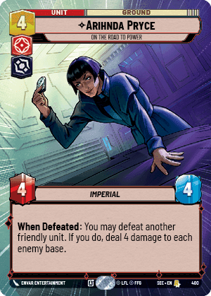 Arihnda Pryce, On the Road to Power - Hyperspace