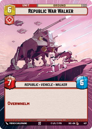 Republic War Walker - Hyperspace