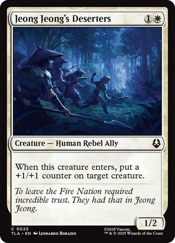 Jeong Jeong's Deserters, Avatar: The Last Airbender Card Art