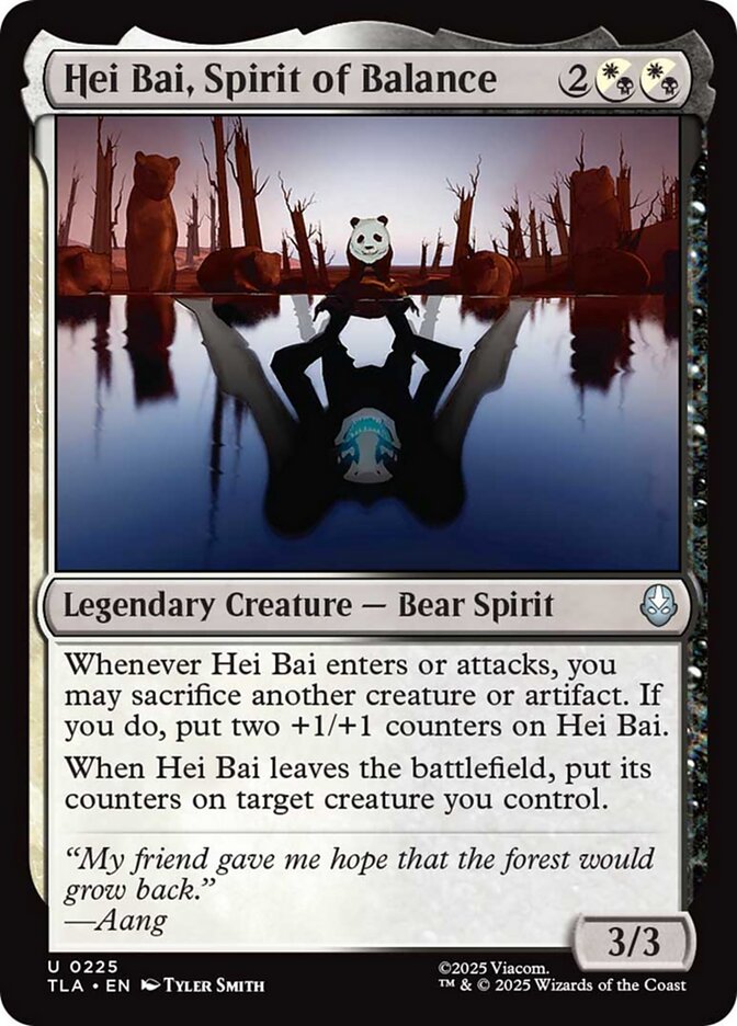 Hei Bai, Spirit of Balance, Avatar: The Last Airbender Card Art