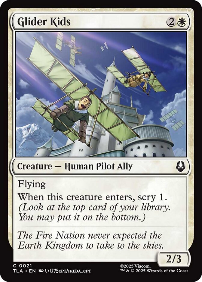 Glider Kids, Avatar: The Last Airbender Card Art