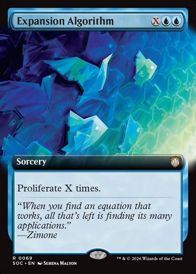 Expansion Algorithm, Secrets Of Strixhaven Commander Card Art