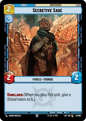 Secretive Sage, Legends of the Force Card Art