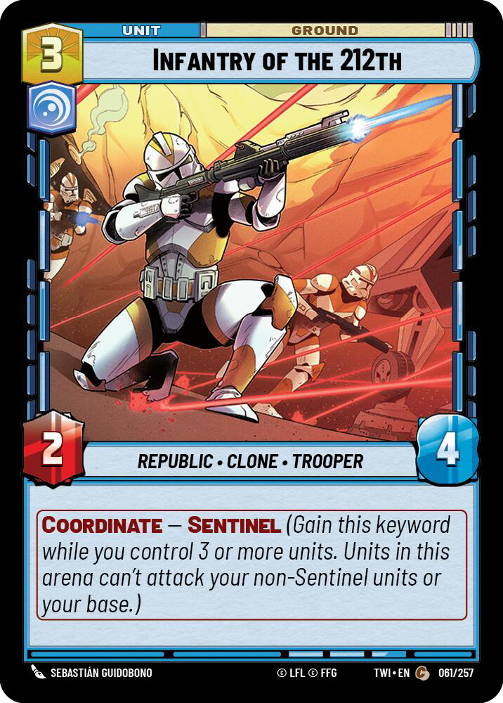 Infantry of the 212th, Twilight of the Republic Card Art