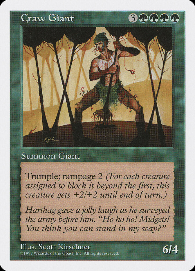 Craw Giant, Fifth Edition Card Art