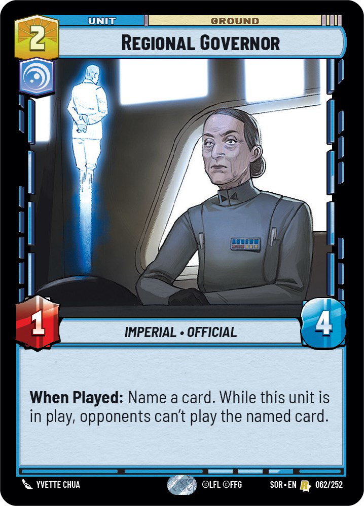 Regional Governor, Spark of Rebellion Card Art
