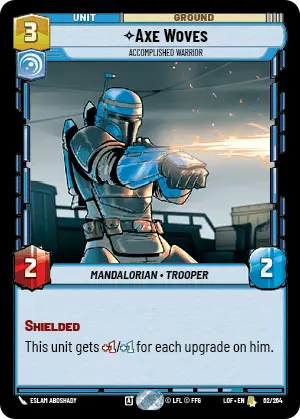 Axe Woves, Accomplished Warrior, Legends of the Force Card Art
