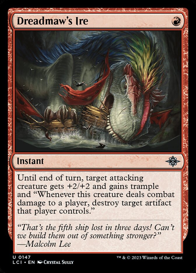 Dreadmaw's Ire, The Lost Caverns Of Ixalan Card Art