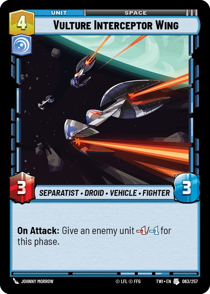 Vulture Interceptor Wing, Twilight of the Republic Card Art