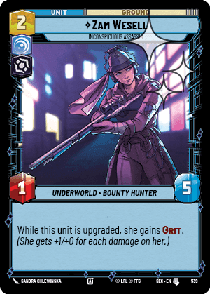 Zam Wesell, Inconspicuous Assassin - Foil