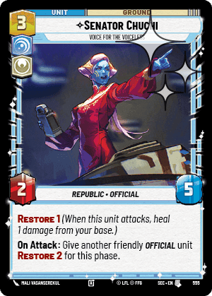 Senator Chuchi, Voice for the Voiceless - Foil
