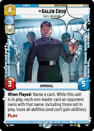 Galen Erso, You'll Never Win - Foil