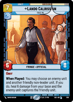 Lando Calrissian, Trust Me - Foil