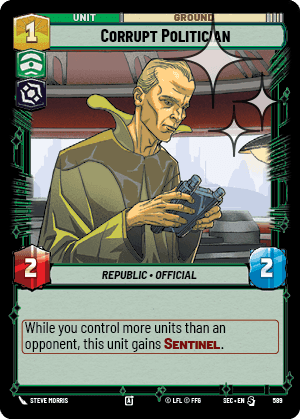 Corrupt Politician - Foil
