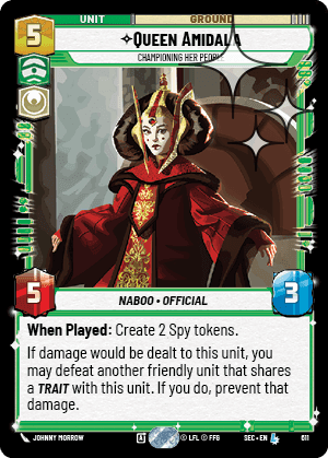 Queen Amidala, Championing Her People - Foil
