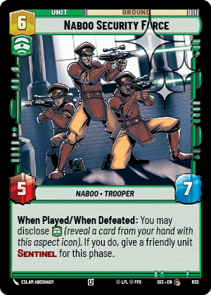 Naboo Security Force - Foil