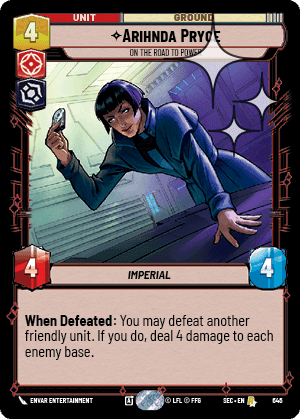 Arihnda Pryce, On the Road to Power - Foil