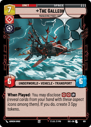The Galleon, Marauding Pirate Ship - Foil