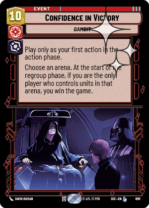 Confidence in Victory - Foil