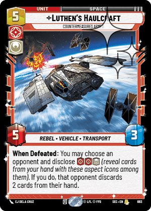 Luthen's Haulcraft, Countermeasures Armed - Foil