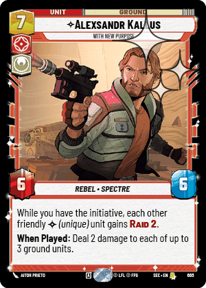 Alexsandr Kallus, With New Purpose - Foil