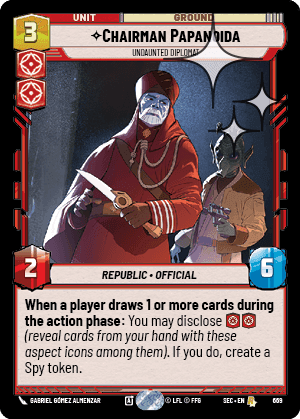 Chairman Papanoida, Undaunted Diplomat - Foil