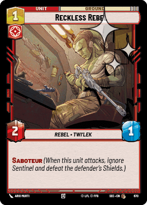 Reckless Rebel - Foil