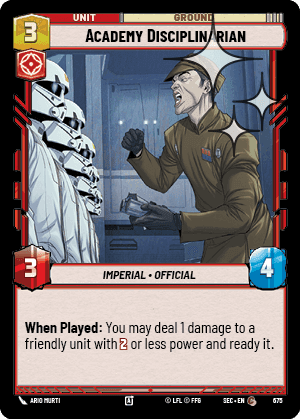 Academy Disciplinarian - Foil