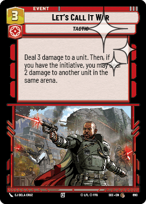 Let's Call It War - Foil