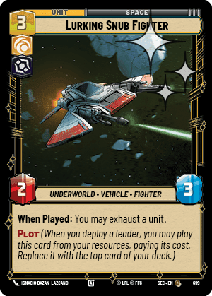 Lurking Snub Fighter - Foil