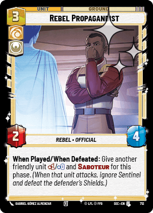 Rebel Propagandist - Foil