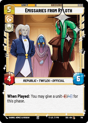 Emissaries from Ryloth - Foil