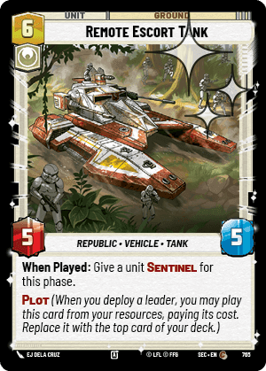 Remote Escort Tank - Foil