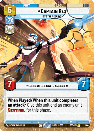 Captain Rex, Into the Firefight - Hyperspace Foil