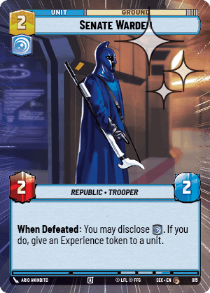 Senate Warden - Hyperspace Foil
