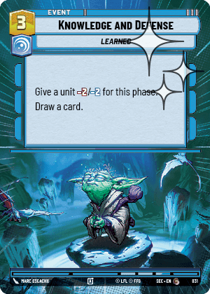 Knowledge and Defense - Hyperspace Foil