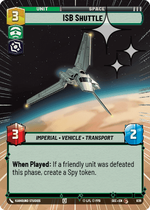 ISB Shuttle - Hyperspace Foil