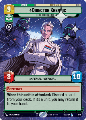 Director Krennic, I Lose Nothing But Time - Hyperspace Foil