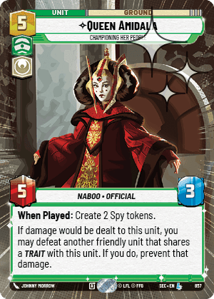 Queen Amidala, Championing Her People - Hyperspace Foil