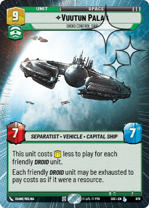 Vuutun Palaa, Droid Control Ship - Hyperspace Foil
