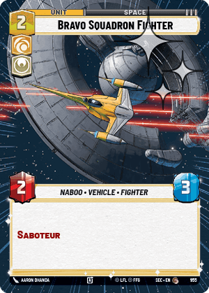 Bravo Squadron Fighter - Hyperspace Foil