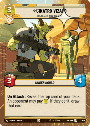 Cikatro Vizago, Business is What Matters - Hyperspace Foil