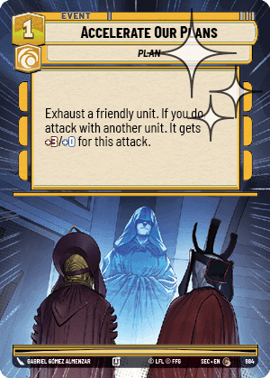 Accelerate Our Plans - Hyperspace Foil