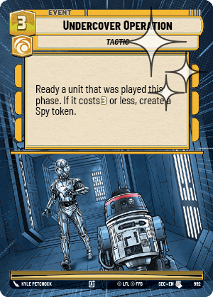 Undercover Operation - Hyperspace Foil