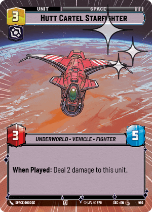 Hutt Cartel Starfighter - Hyperspace Foil