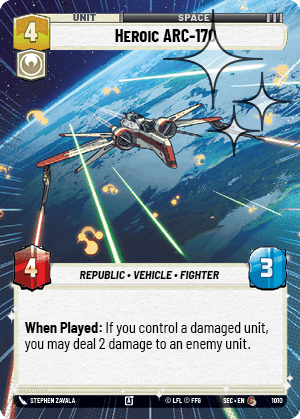 Heroic ARC-170 - Hyperspace Foil
